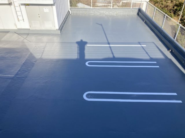 屋上駐車場防水改修工事 完工
